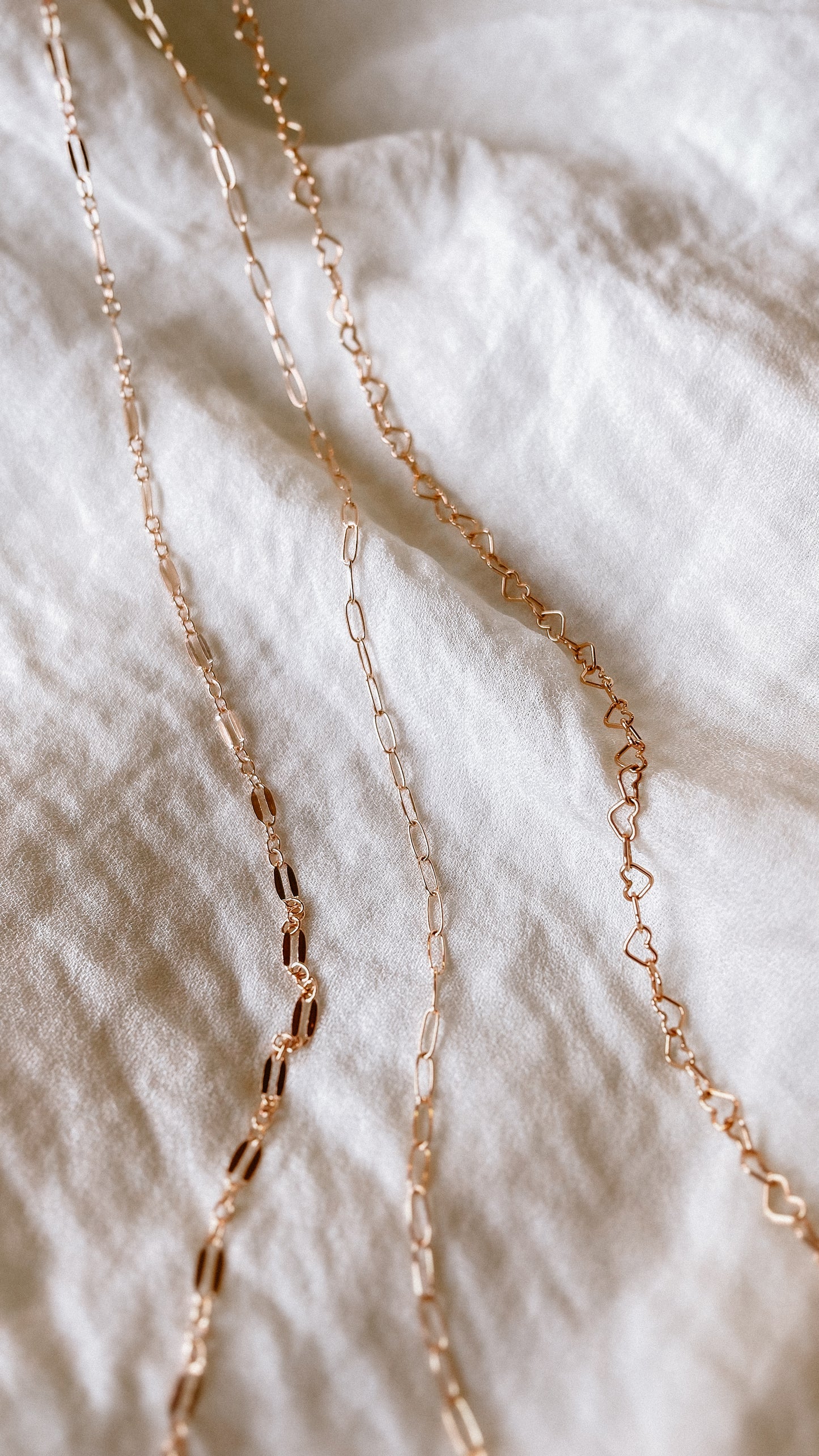 Sadia Sequin Chain in ROSE GF // RESERVATION for IN-PERSON Permanent Jewelry