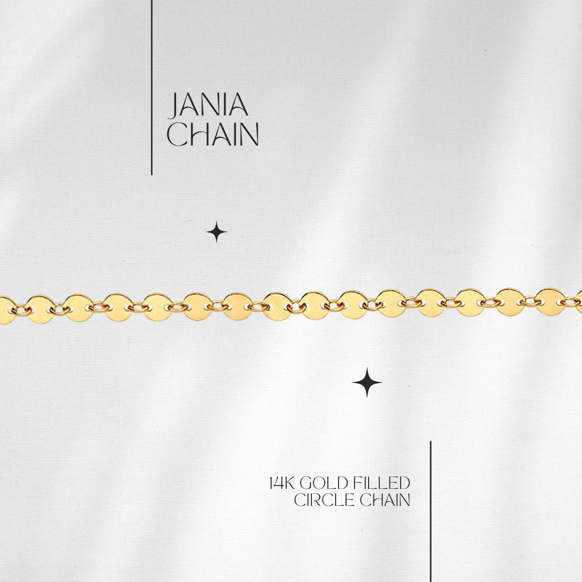 Jania Circle Chain in 14k gf // RESERVATION  for IN-PERSON Permanent Jewelry