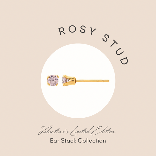 Rosy Stud // Ear Stack Collection // Valentine’s Drop