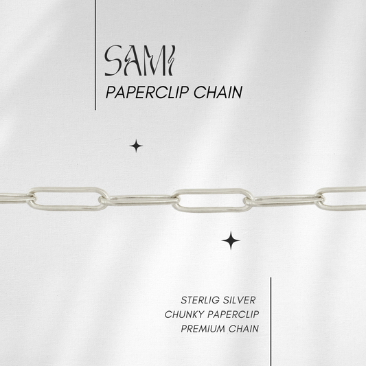 NEW Sami Premium Paperclip Chain in Sterling // RESERVATION  for IN-PERSON Permanent Jewelry