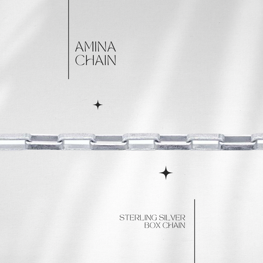 NEW Larger Size! Amina Box Chain in Sterling // RESERVATION  for IN-PERSON Permanent Jewelry