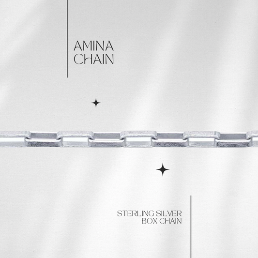 NEW Amina Box Chain in Sterling // RESERVATION  for IN-PERSON Permanent Jewelry