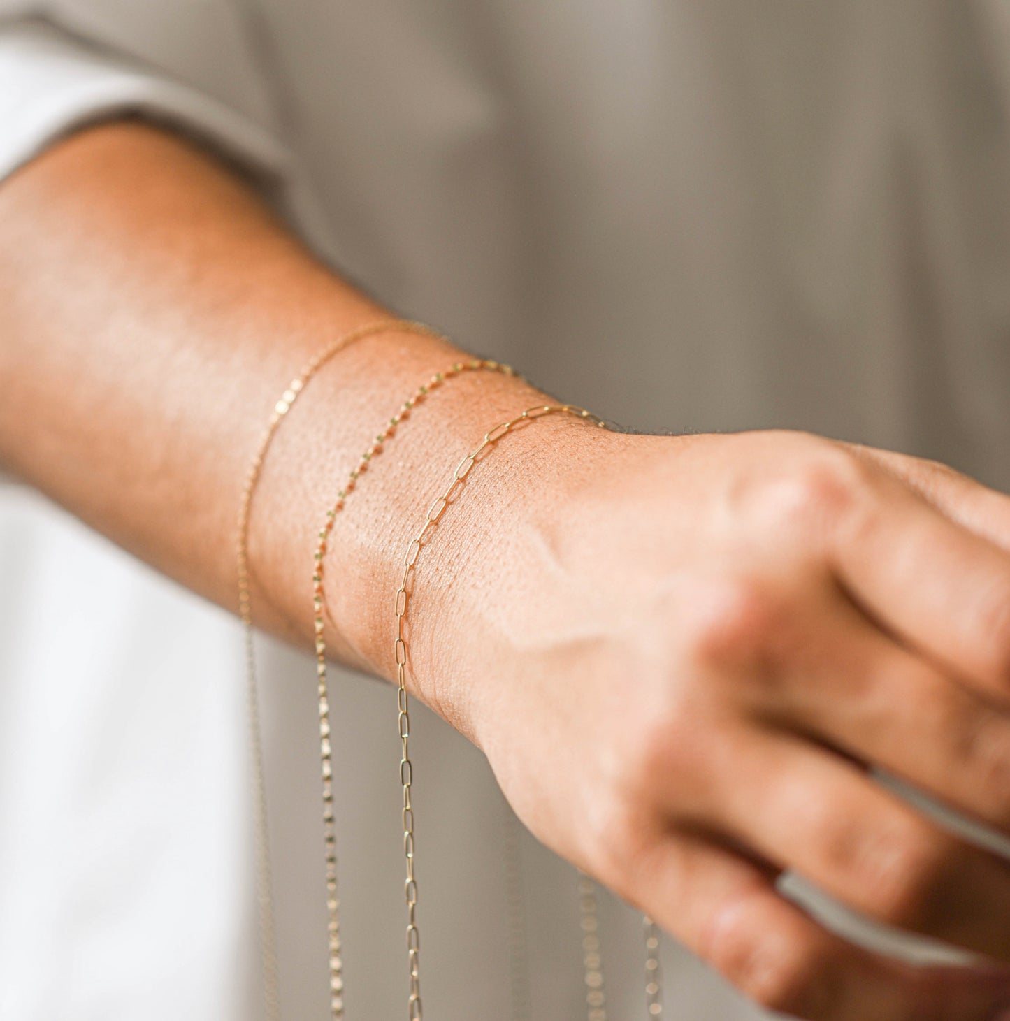 Hala Solid Gold Rolo Chain // RESERVATION  for IN-PERSON Permanent Jewelry