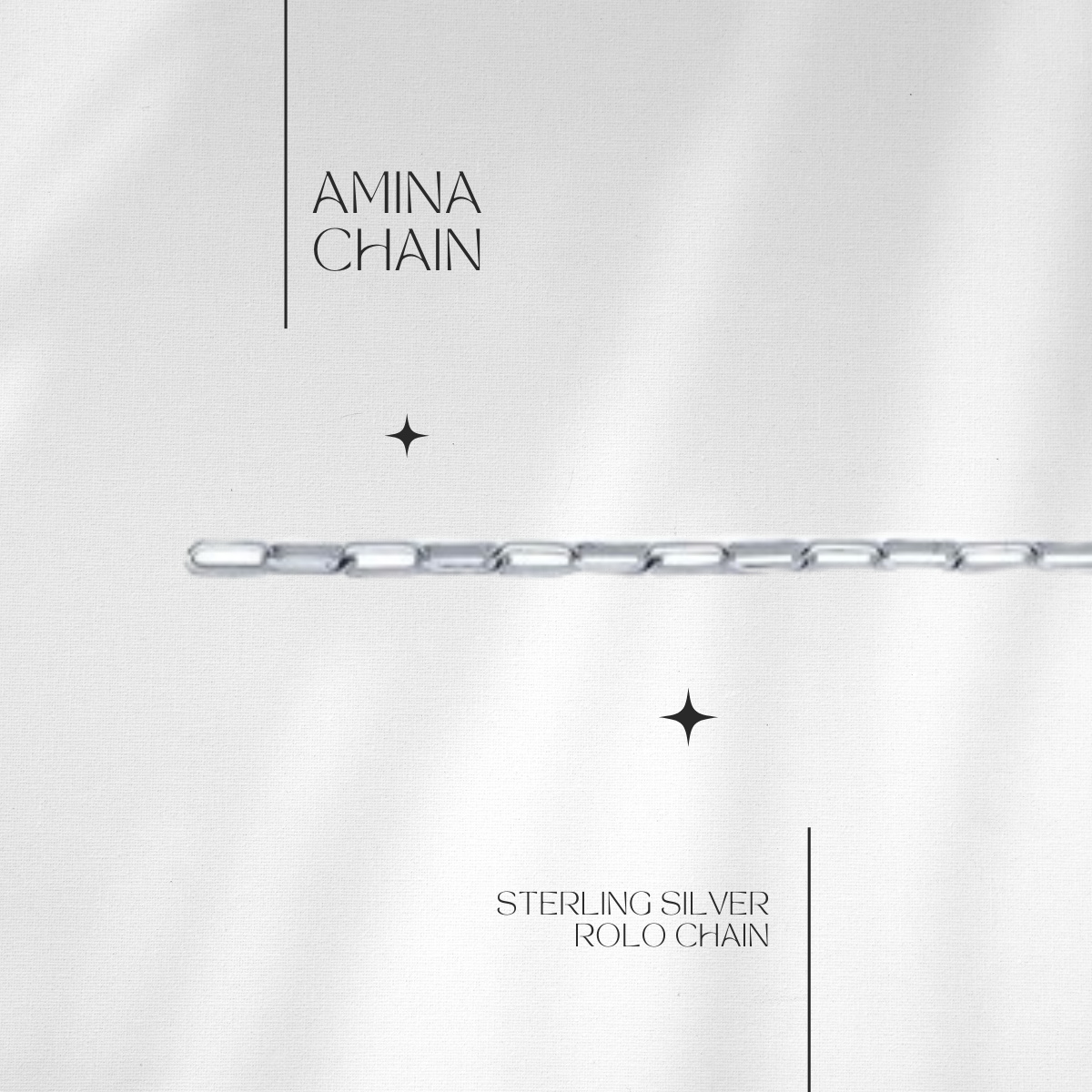 Amina Rolo Chain in Sterling // RESERVATION  for IN-PERSON Permanent Jewelry