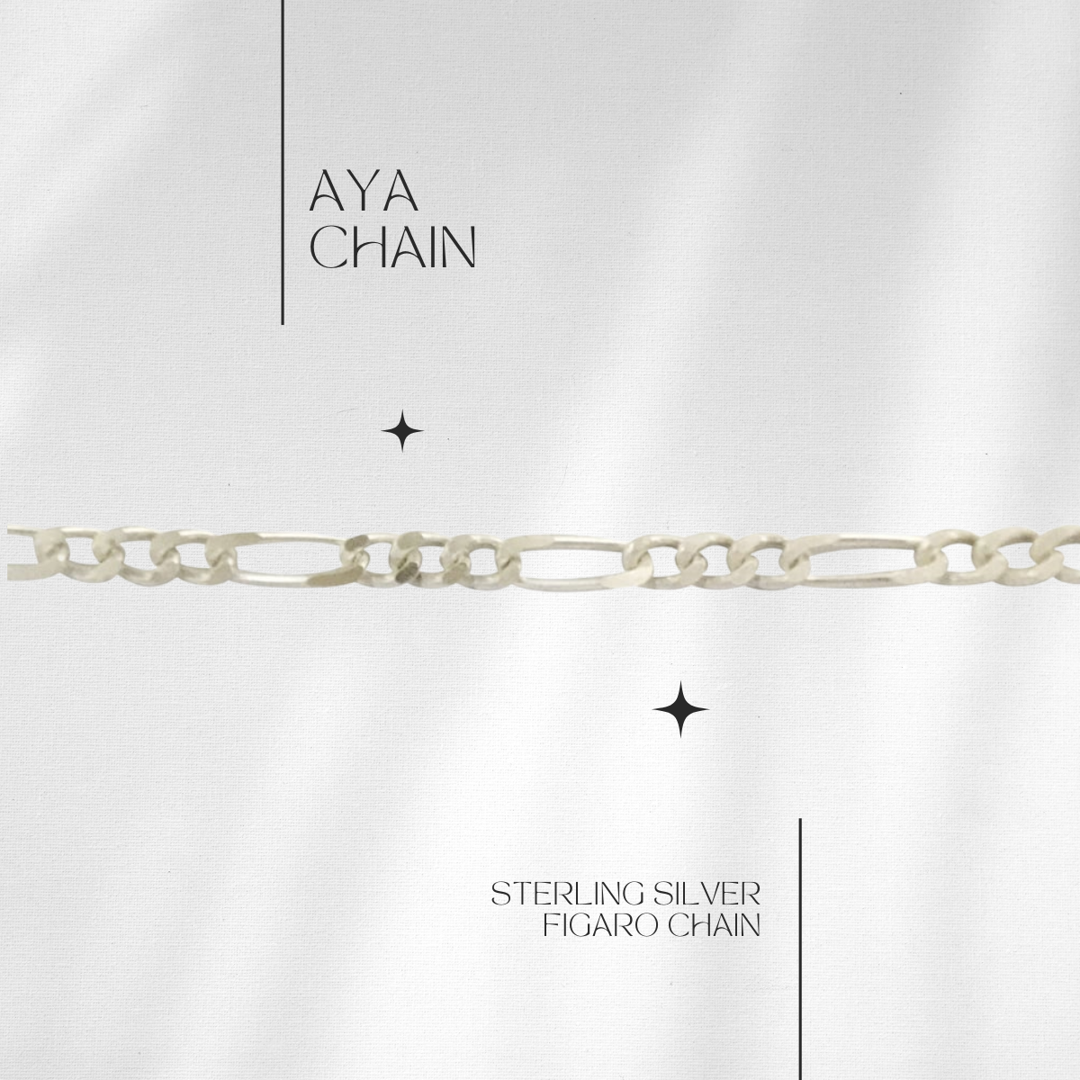 Aya Figaro Chain in Sterling // RESERVATION  for IN-PERSON Permanent Jewelry