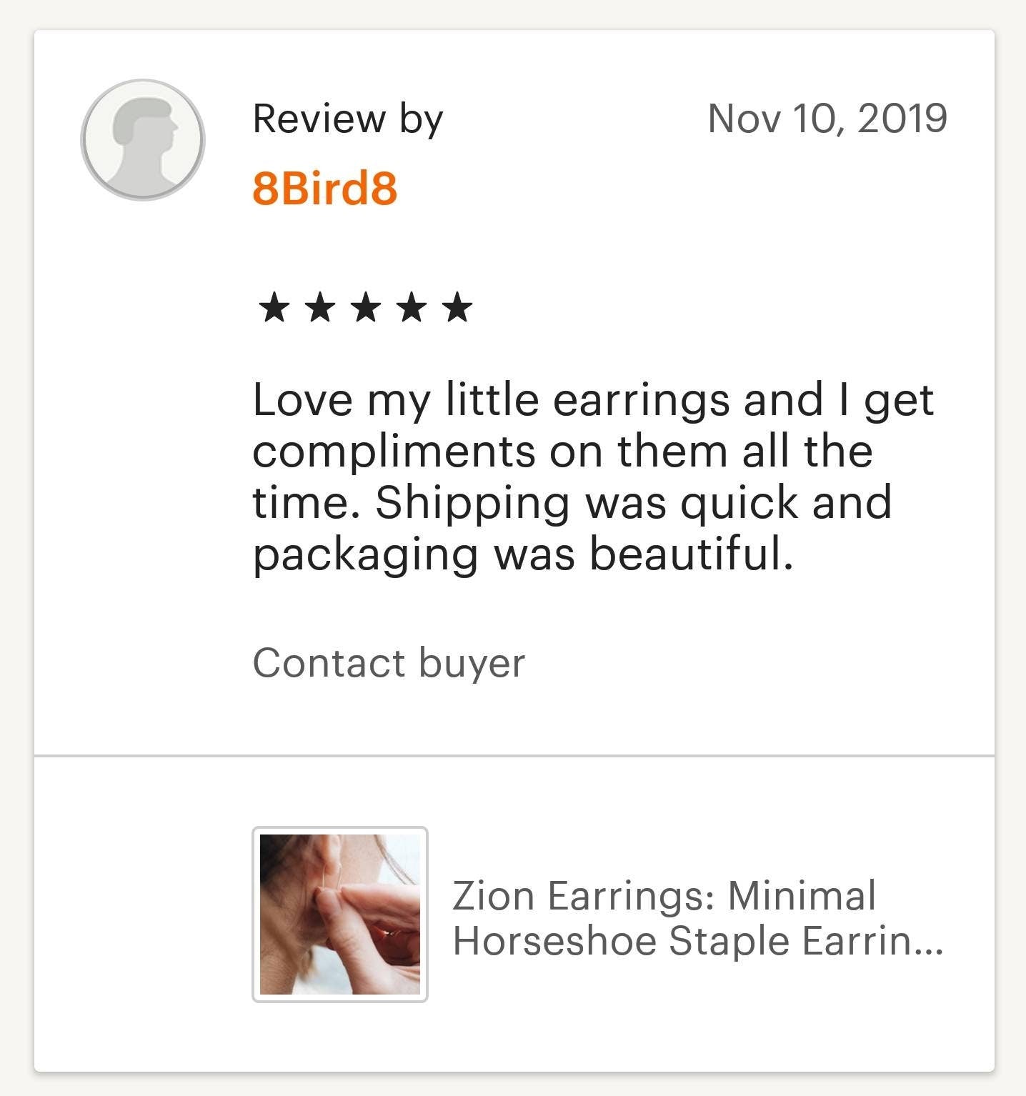 Zion Earrings // Horseshoe Threaders // Sterling or 14k GF