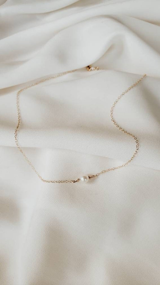 Salaya Necklace // Freshwater Pearls + 14k GF or Silver