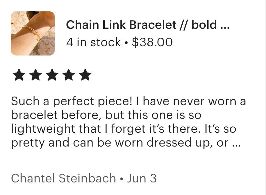 Chain Link Bracelet // 14k GF or Sterling